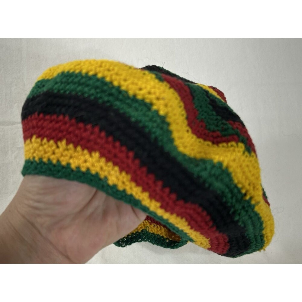 Handmade Rasta Slouchy Beanie Hat Baggy Crochet Knit Dreadlock Tam Unisex